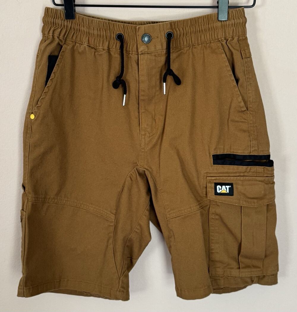 Caterpillar Tan Tie Shorts 32